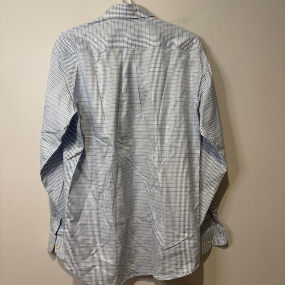 Forsythe of Canada Non Iron Tailored Fit Mens Dress Shirt 15.5  34/35 Blue - Picture 7 of 9